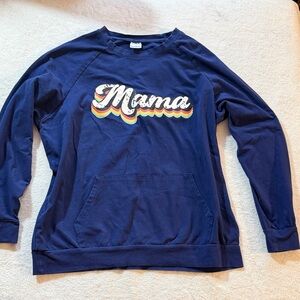 Navy Blue 'Mama' Shirt